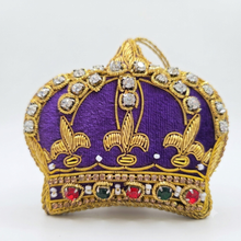 Load image into Gallery viewer, Velvet Crown Ornaments Handembroidered