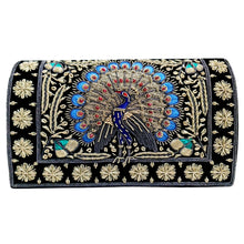 Load image into Gallery viewer, Vintage Inspired Peacock Clutch