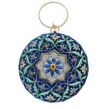 Load image into Gallery viewer, Velvet Floral Round Clutch