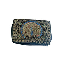 Load image into Gallery viewer, Vintage Inspired Peacock Clutch
