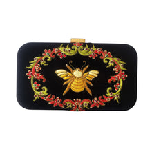 Load image into Gallery viewer, Bee and Flower Hard Case Clutch