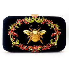 Load image into Gallery viewer, Bee and Flower Hard Case Clutch
