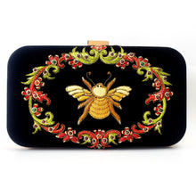 Load image into Gallery viewer, Bee and Flower Hard Case Clutch