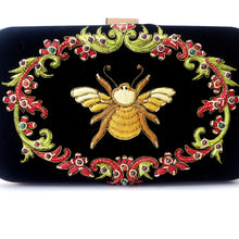 Load image into Gallery viewer, Bee and Flower Hard Case Clutch