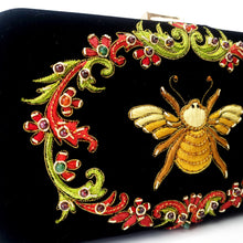 Load image into Gallery viewer, Bee and Flower Hard Case Clutch