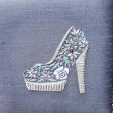 Load image into Gallery viewer, Gray Keepsake Box with Shoe