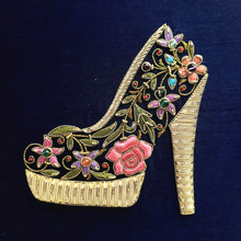 Load image into Gallery viewer, Navy Keepsake Box with Shoe