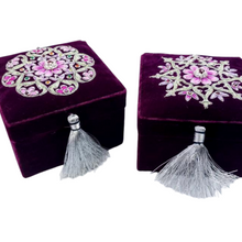 Load image into Gallery viewer, Purple Velvet Keepsake Box