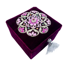 Load image into Gallery viewer, Purple Velvet Keepsake Box