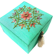 Load image into Gallery viewer, Teal Keepsake Box