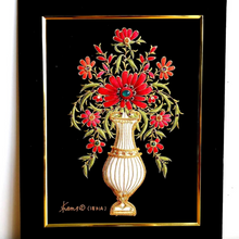 Load image into Gallery viewer, Red Flowers in Vase
