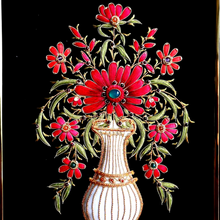Load image into Gallery viewer, Red Flowers in Vase