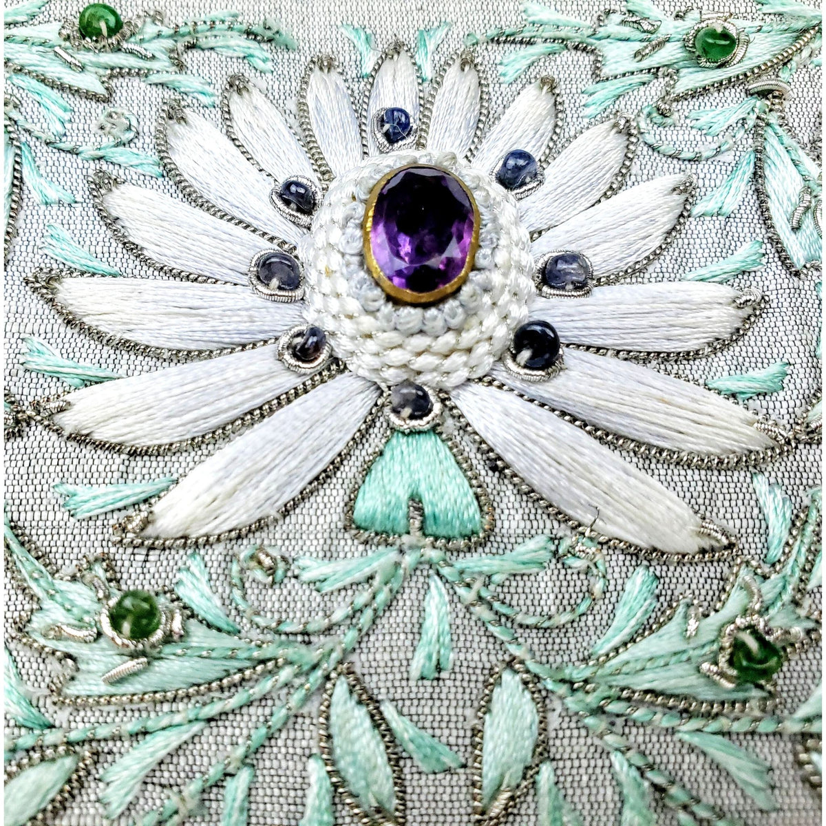 Blue Silver Bridal Clutch with Amethyst – BoutiqueByMariam
