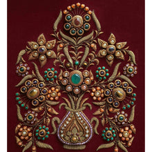 Load image into Gallery viewer, Embroidery wall art embellished with gemstones, birthstone gift.