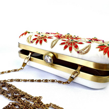 Load image into Gallery viewer, Designer luxury velvet clutch bag.