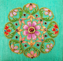 Load image into Gallery viewer, Teal Silk Keepsake Box