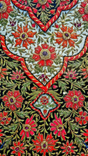 Load image into Gallery viewer, Red Floral Silk Tapestry