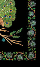 Load image into Gallery viewer, Metallic blue and green border.