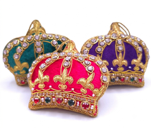 Load image into Gallery viewer, Velvet Crown Ornaments Handembroidered

