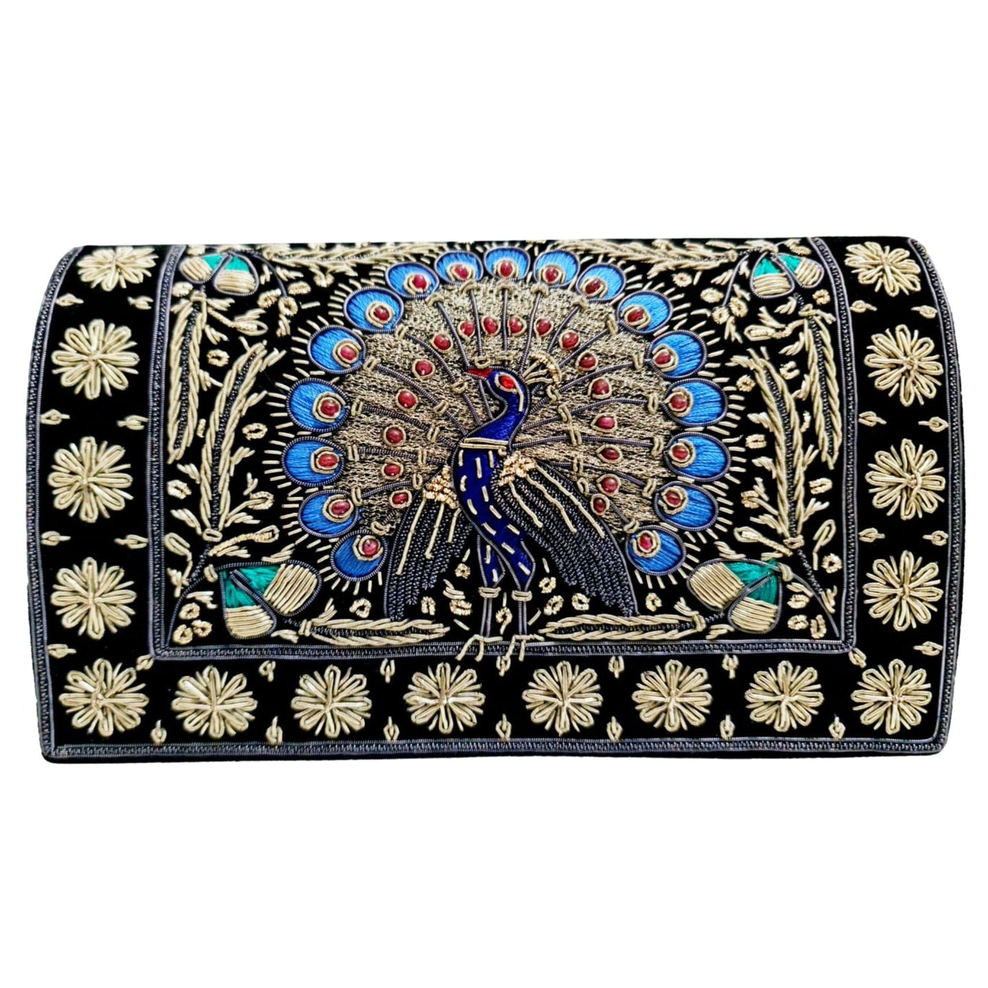 Vintage Inspired Peacock Clutch