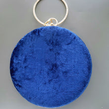 Load image into Gallery viewer, Velvet Floral Round Clutch
