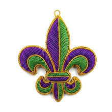 Load image into Gallery viewer, Mardi Gras Fleur de Lys Ornament
