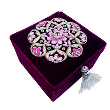 Load image into Gallery viewer, Purple Velvet Keepsake Box
