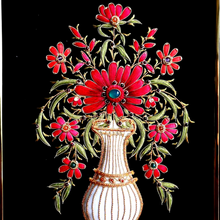 Load image into Gallery viewer, Red Flowers in Vase
