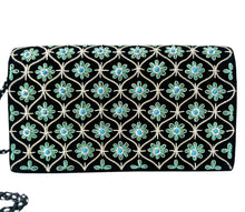 Load image into Gallery viewer, Evening Bag Embroidered with Diamond Jali Pattern
